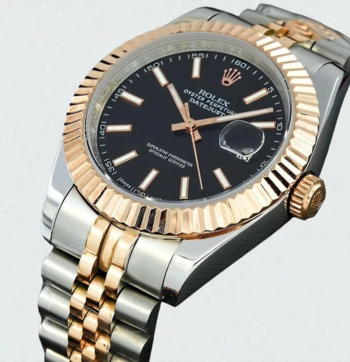 Rolex Datejust Black Dial Men Jubilee Watch Pakistan