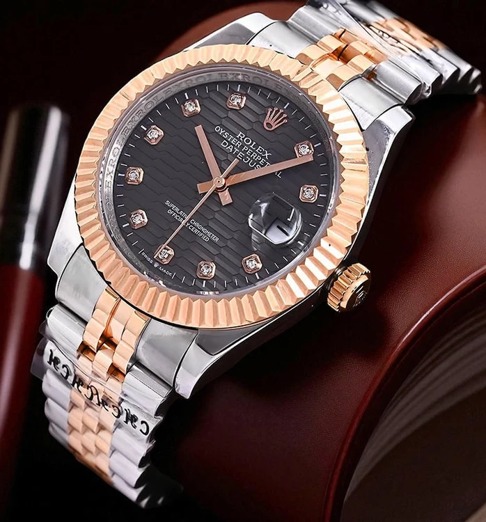 Rolex Datejust Black Diamond Dial Men S Watch Pakistan