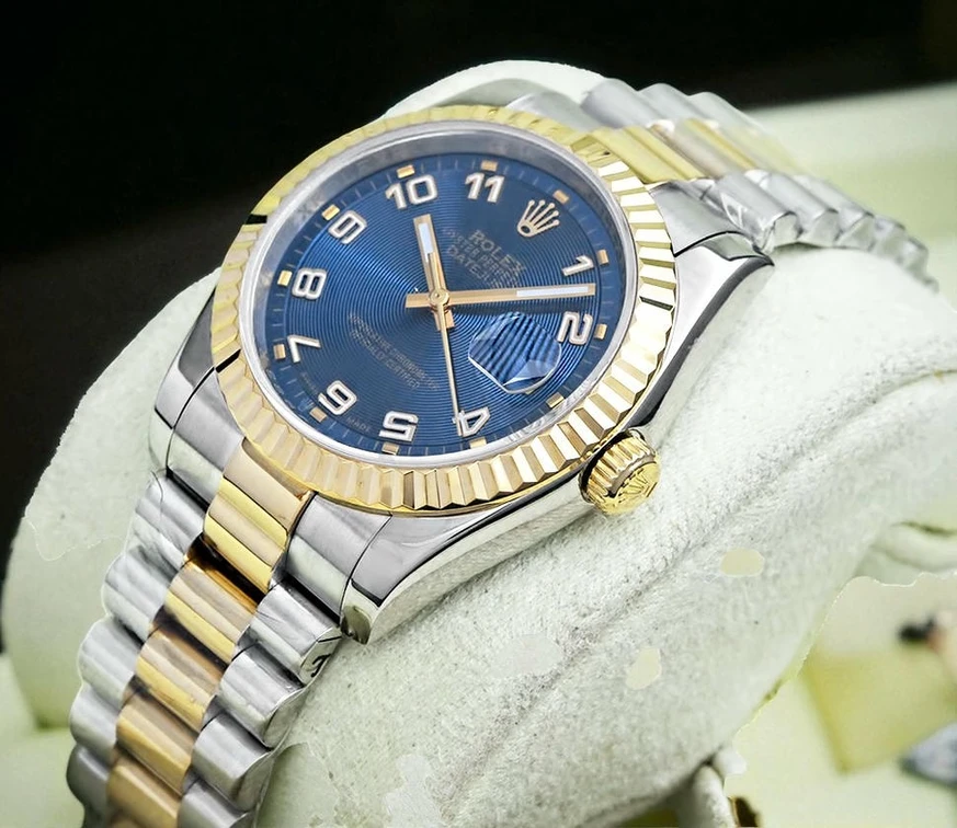 Rolex Datejust Blue Concentric Dial Two Tone Watch 1 Pakistan