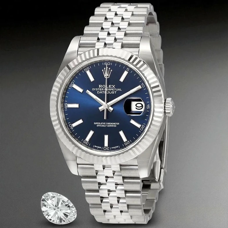 Rolex Datejust Blue Dial Automatic Men S Watch Pakistan