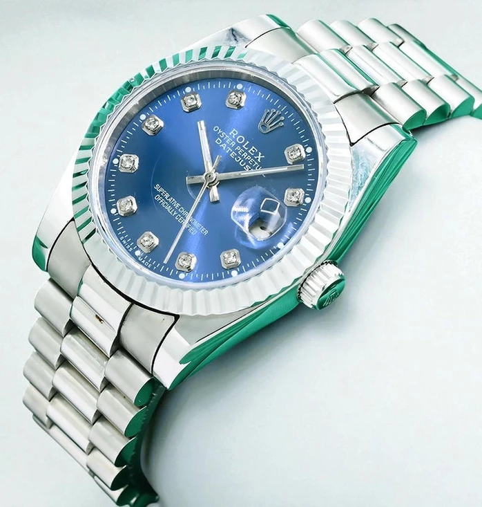 Rolex Datejust Blue Diamond Dial Watch Pakistan