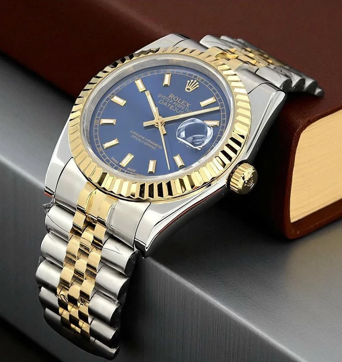 Rolex Datejust Blue Index Dial Jubilee Bracelet Mens Watch Compressed 3 Pakistan