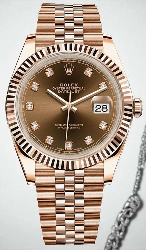 Rolex Datejust Brown Dial Watch472 Pakistan