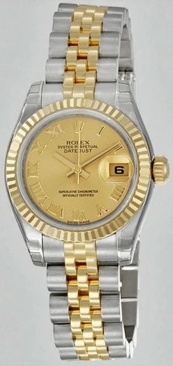 Rolex Datejust Champagne Roman Dial Jubilee Bracelet Two Tone Ladies Watch 179173crj E Pakistan