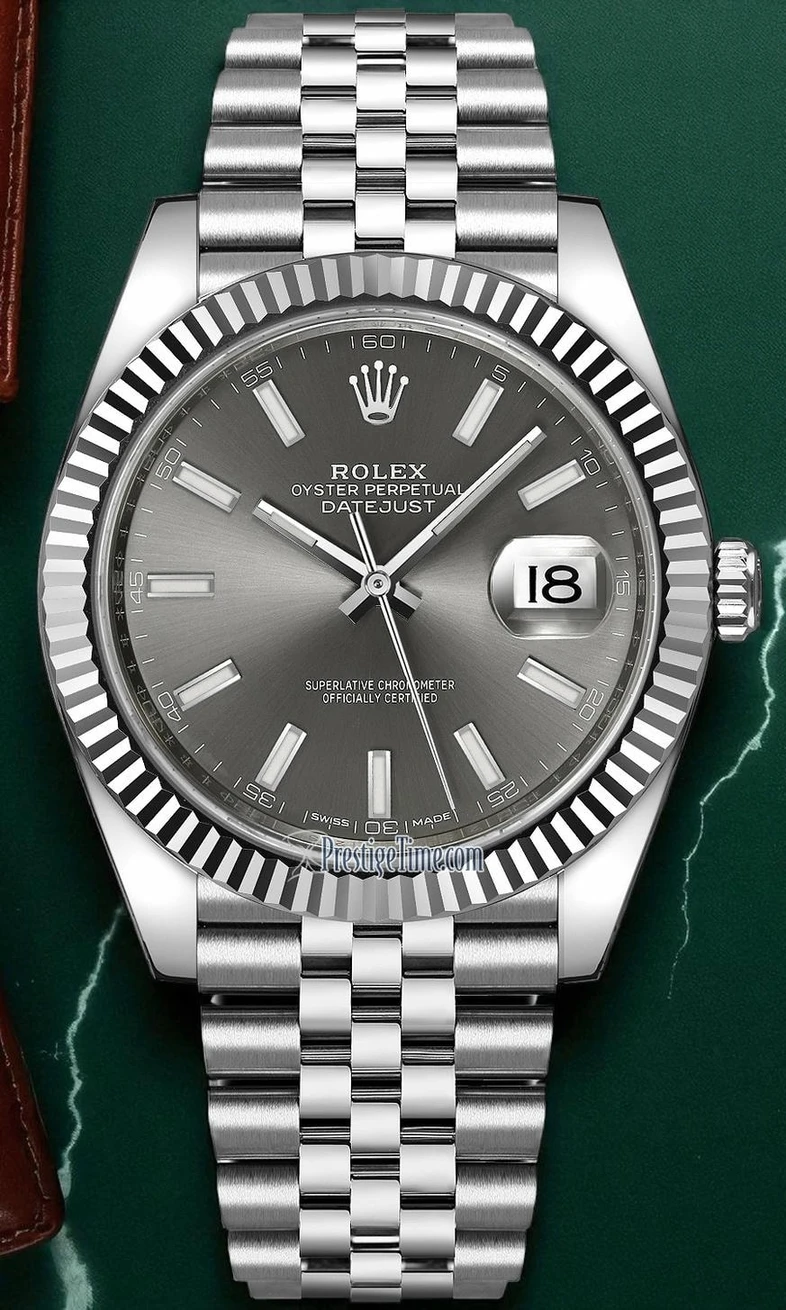 Rolex Datejust Dark Rhodium Index Jubilee Mens Watch Pakistan