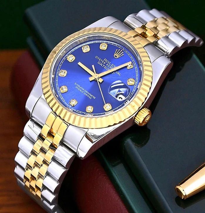 Rolex Datejust Diamond Blue Dial Watch 1 Pakistan