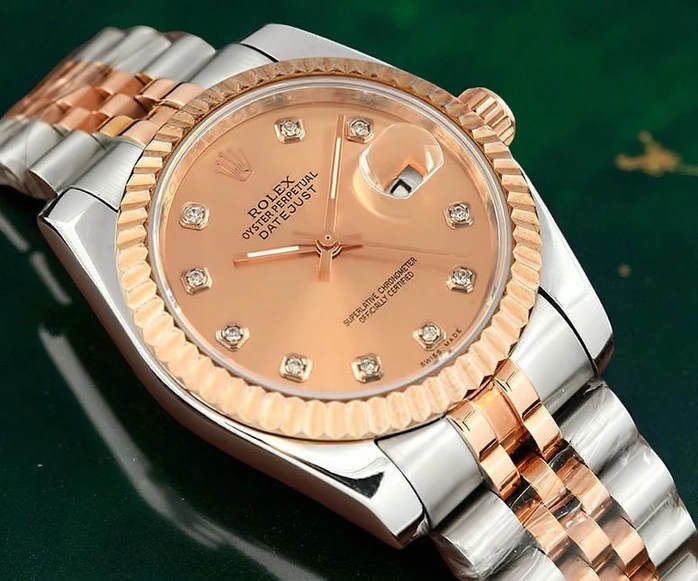 Rolex Datejust Everose Gold Dial Watch Pakistan