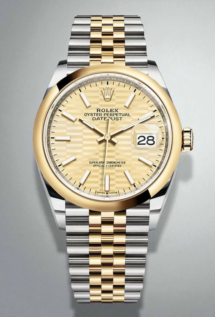 Rolex Datejust Fluted Motif Golden Dial 2021 New Watch531 Pakistan