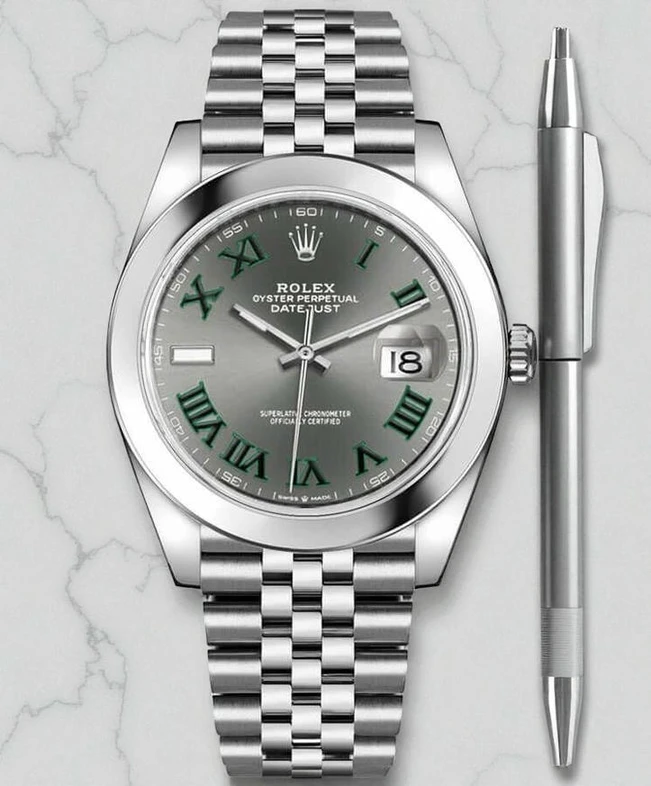 Rolex Datejust Gray Wimbledon Dial Watch981 Pakistan