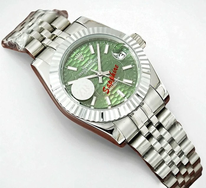 Rolex Datejust Green Motif Dial Swiss Ladies Watch Pakistan