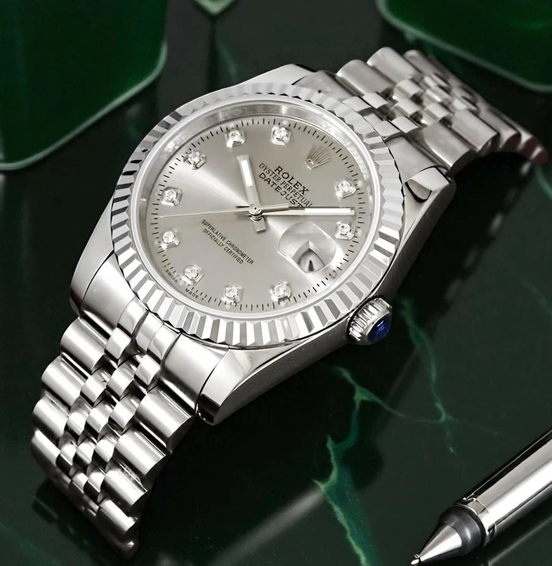 Rolex Datejust Grey Dial Watch 1 Pakistan