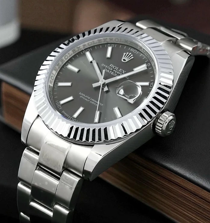 Rolex Datejust Grey Dial Watch629 Pakistan