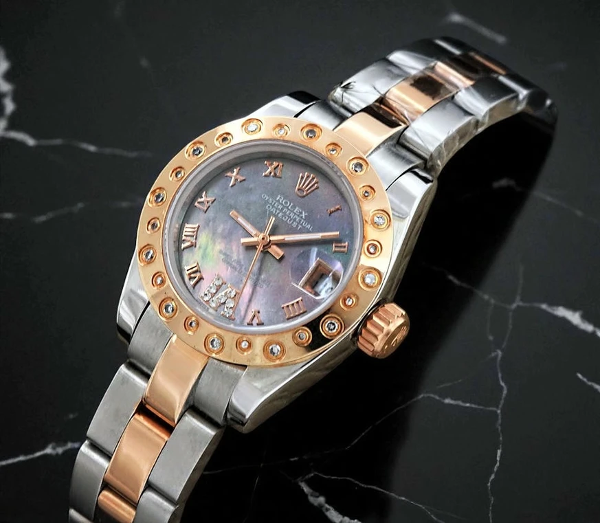 Rolex Datejust Mother Of Pearl Dial Two Tone Watch Pakistan