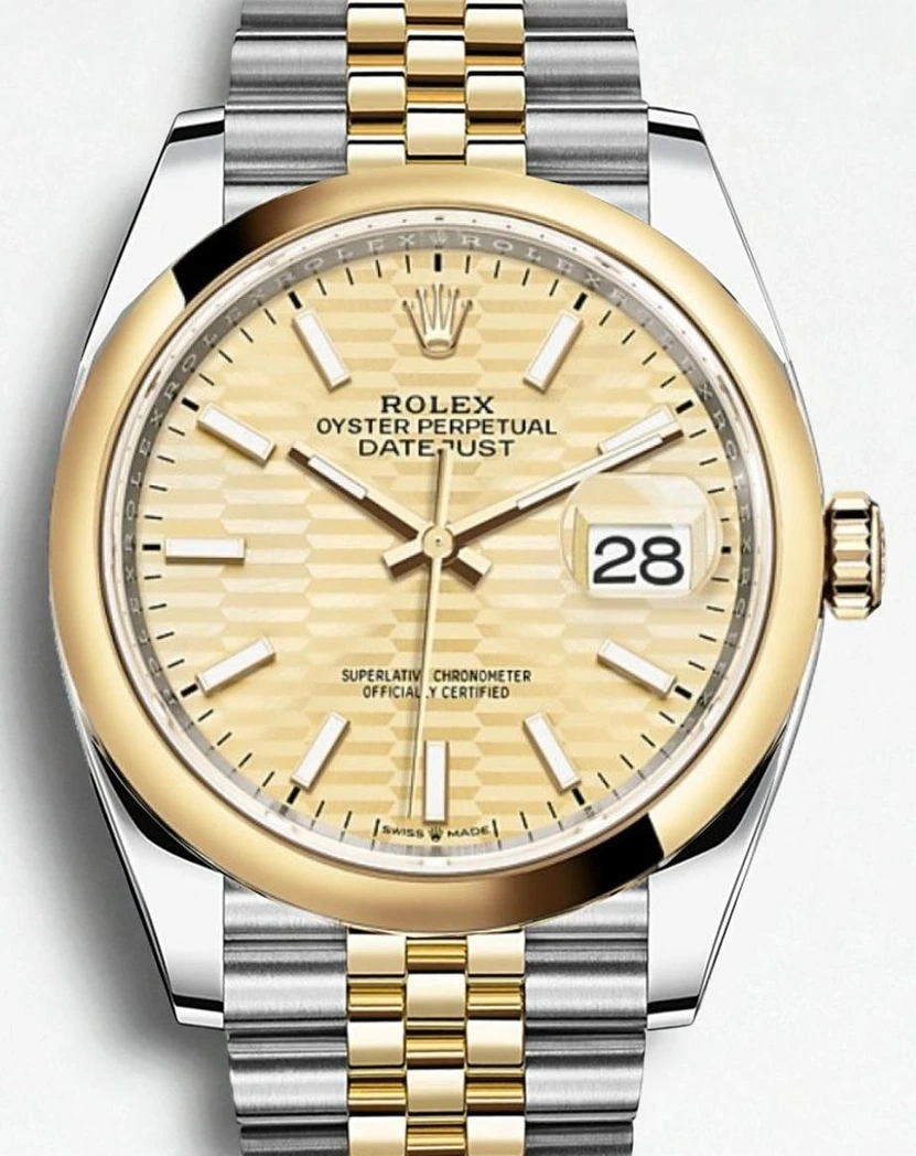 Rolex Datejust Motif Index Dial Twotone Watch Pakistan