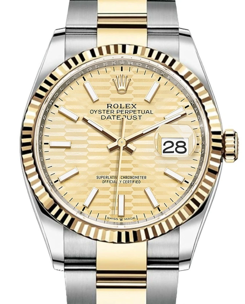 Rolex Datejust Motif Index Dial Watch 543 Pakistan