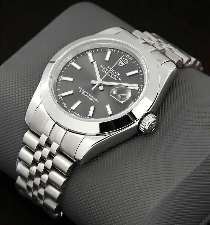 Rolex Datejust Rolesor Dark Rhodium Dial Watch Pakistan