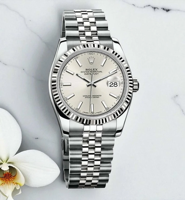 Rolex Datejust Silver Dial Watch Pakistan