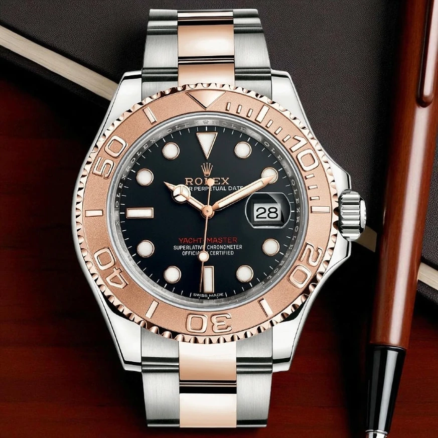 Rolex Datejust Two Tone Black Dial Pakistan