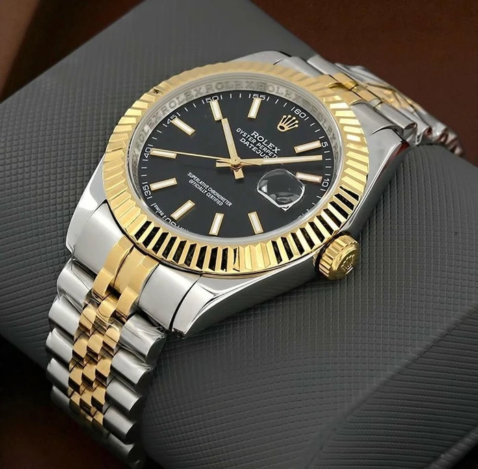Rolex Datejust Two Tone Black Dial Pakistan