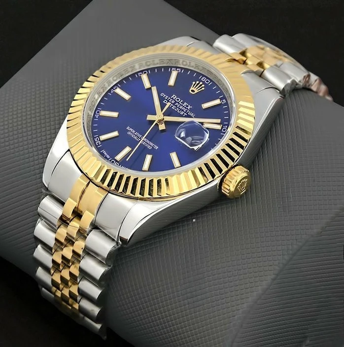 Rolex Datejust Two Tone Blue Dial Watch Pakistan