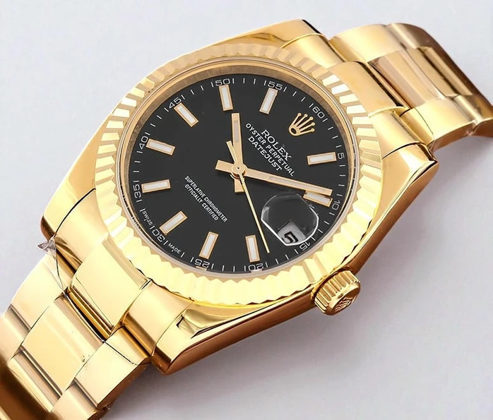 Rolex Datejust Yellow Gold Black Dial Watch Pakistan