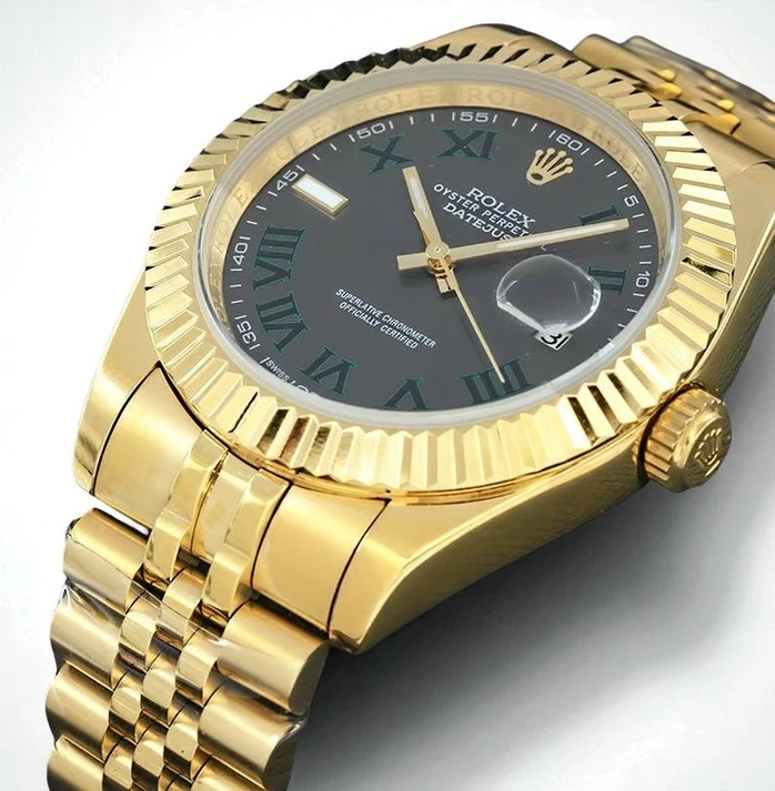 Rolex Datejust Yellow Gold Slate Roman Dial Watch Pakistan