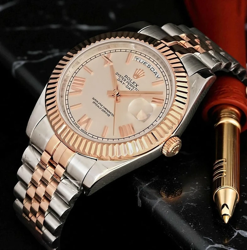 Rolex Day Date 40 Sundust Roman Dial Pakistan