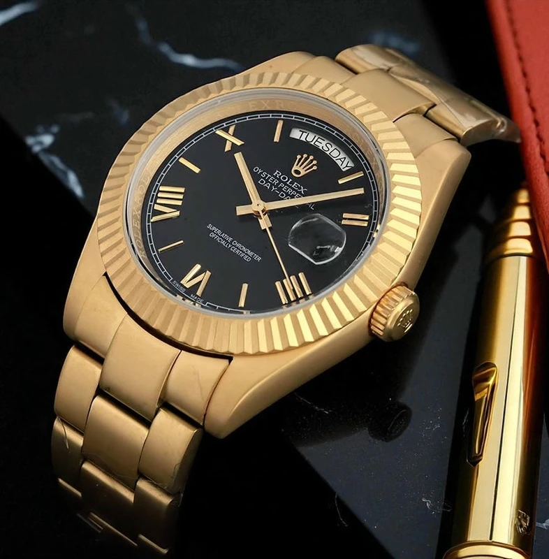 Rolex Day Date 40 Titanium Gold Watch 2 Pakistan
