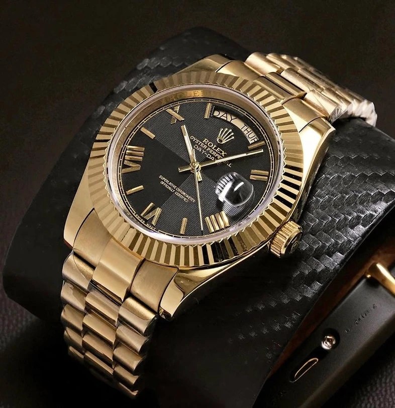 Rolex Day Date Black Dial Watch Pakistan