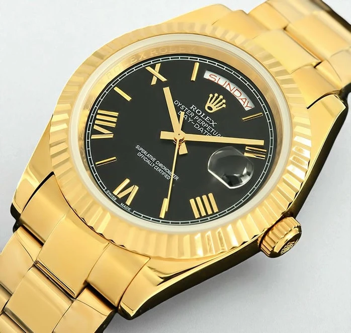 Rolex Day Date Black Dial Watch788 Pakistan