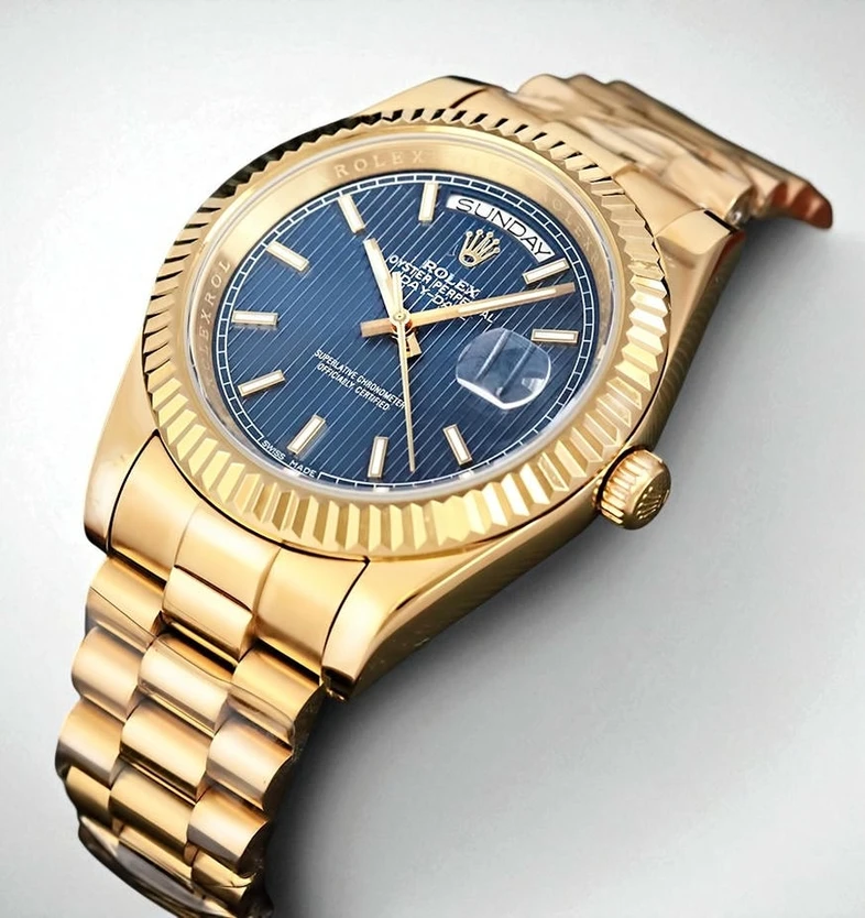 Rolex Day Date Blue Dial Watch Pakistan