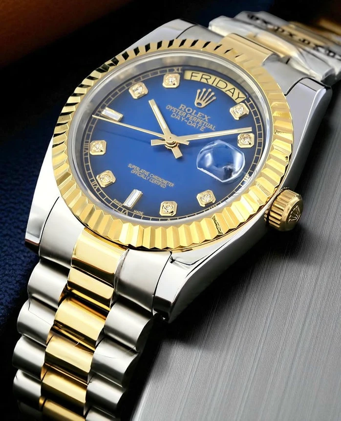 Rolex Day Date Blue Dial Watch167 Pakistan