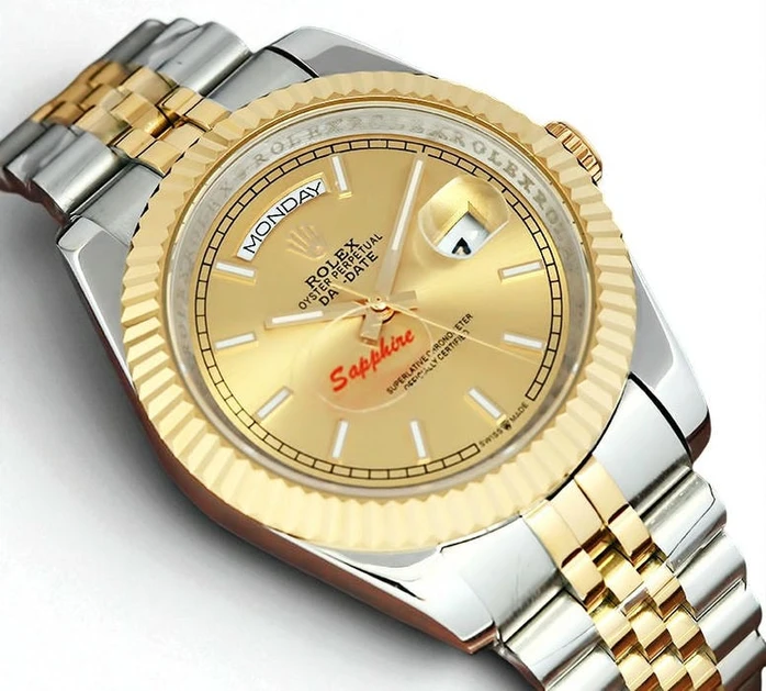 Rolex Day Date Champagne Gold Dial Two Tone Watch 2021 Pakistan