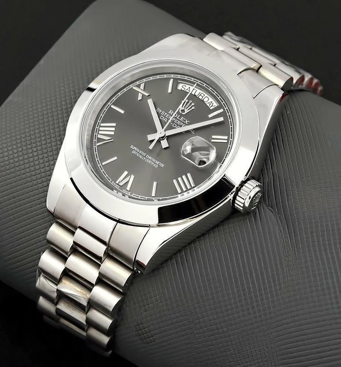 Rolex Day Date Dark Rhodium Dial Watch Pakistan