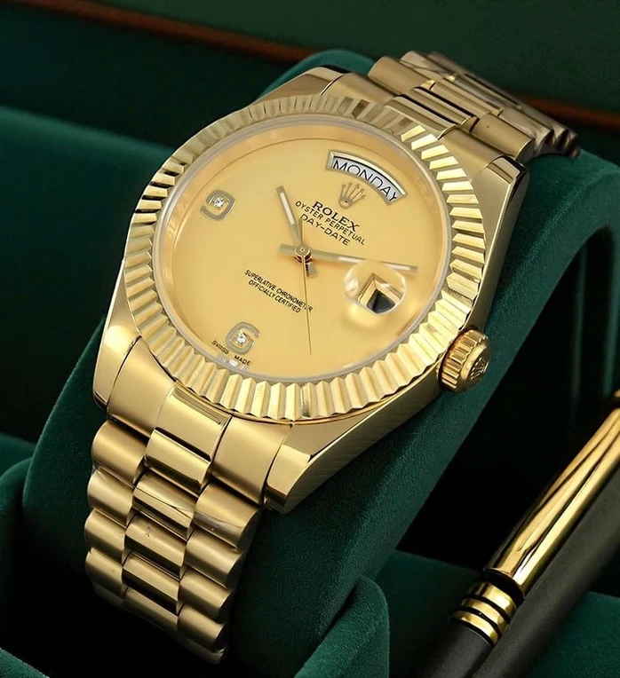 Rolex Day Date Gold Dial Watch 2 Pakistan