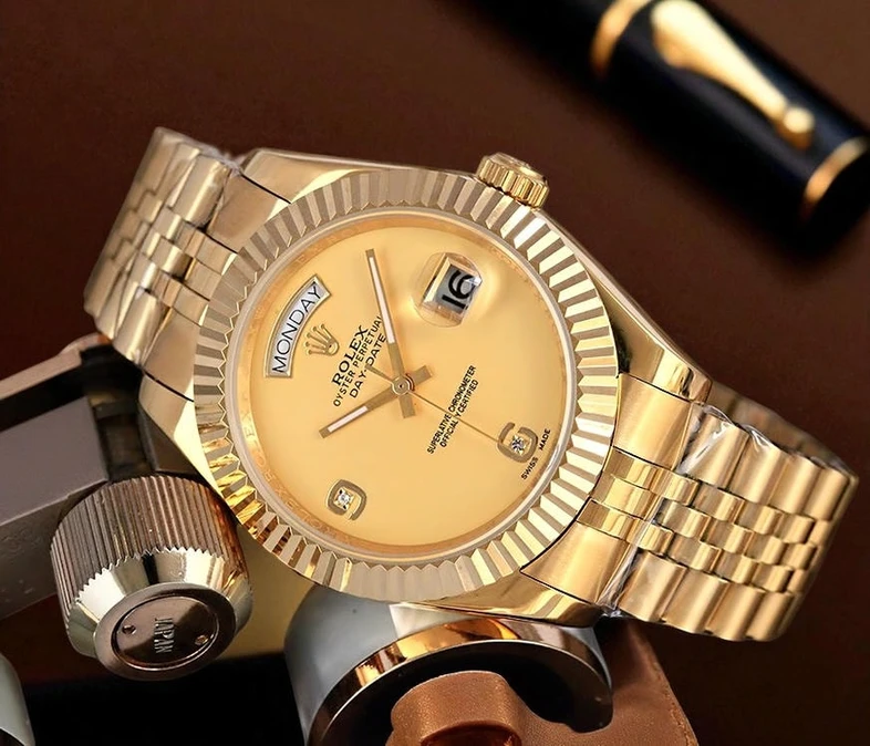 Rolex Day Date Gold Dial Watch Pakistan