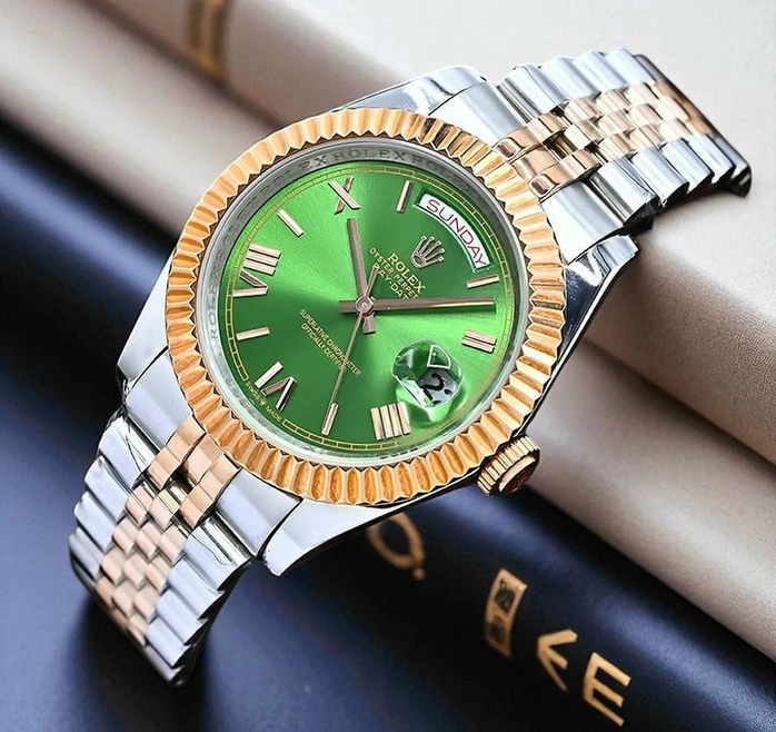 Rolex Day Date Green Dial Watch 2 Pakistan