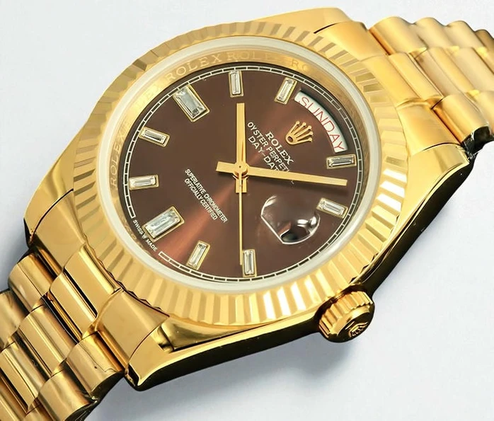Rolex Day Date Ii President Diamond Brown Dial Watch758 Pakistan