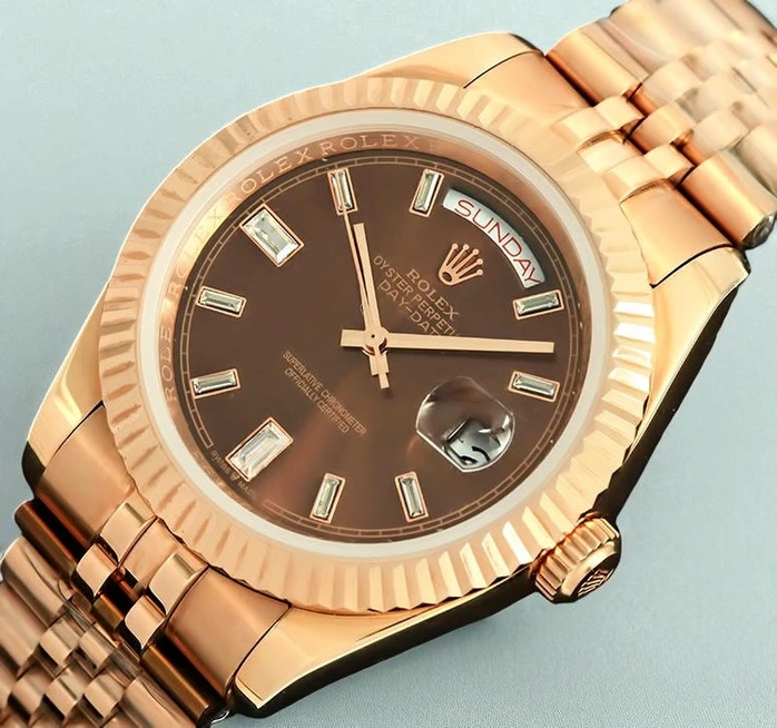 Rolex Day Date Ii President Rose Gold Diamond Watch756 Pakistan