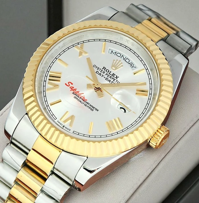 Rolex Day Date Ii Two Tone Silver Dial Watch 2021 Pakistan
