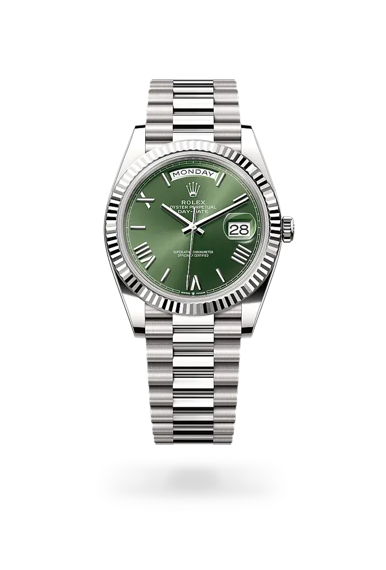 Rolex Day Date Olive Green Dial Swiss Watch 2026