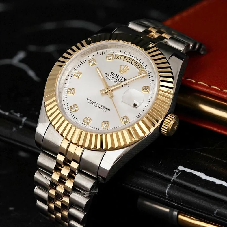 Rolex Day Date President Two Tone Silver Dial 1 Pakistan