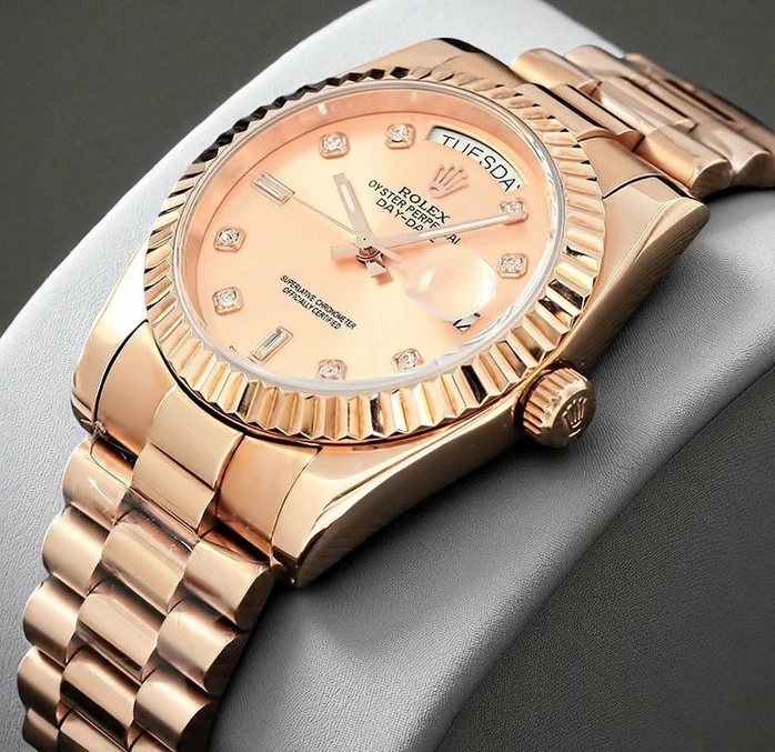 Rolex Day Date Rose Gold Diamond Dial Pakistan