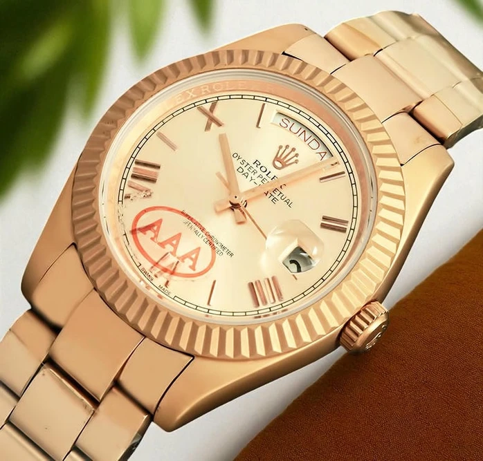 Rolex Day Date Rose Gold Titanium Watch776 Pakistan