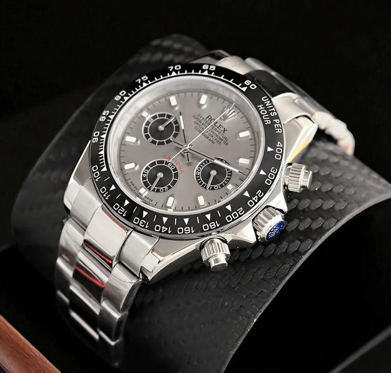 Rolex Daytona Ceramic Bezel Silver Watch Pakistan