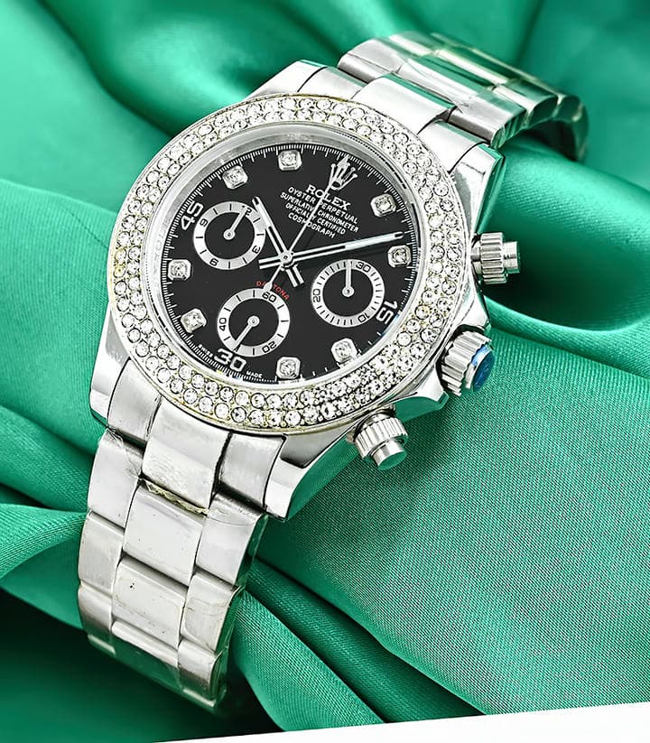 Rolex Daytona Diamond Bezel Watch 1