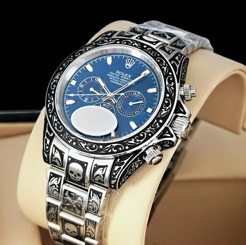 Rolex Daytona Engraved Blue Dial Pakistan