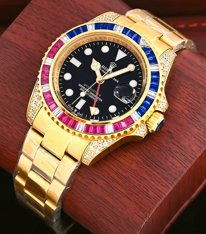 Rolex Gmt Master Ii Diamond Bezel Watch 1 1