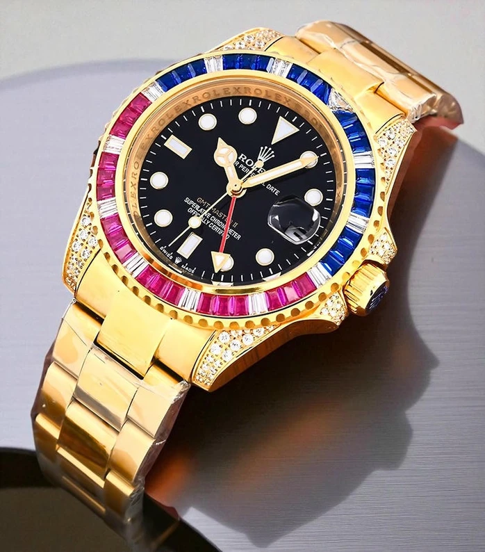 Rolex Gmt Master Ii Diamond Bezel Watch 1 1 Pakistan