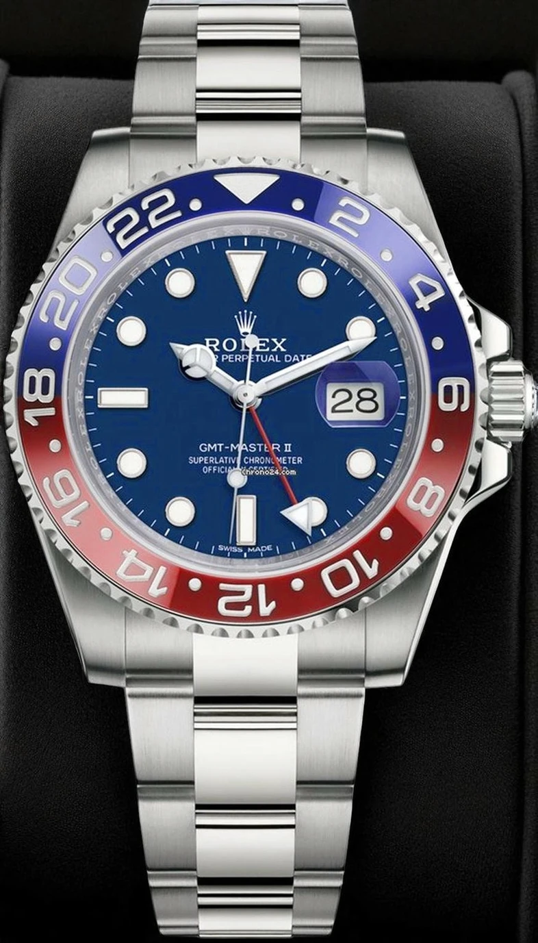Rolex Gmt Master Ii Pepsi Bezel Blue Dial Watch Pakistan